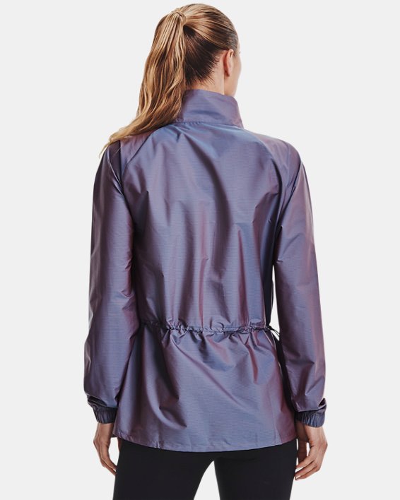 Damen UA Woven Jacke in schillernder Optik, Blue, pdpMainDesktop image number 1